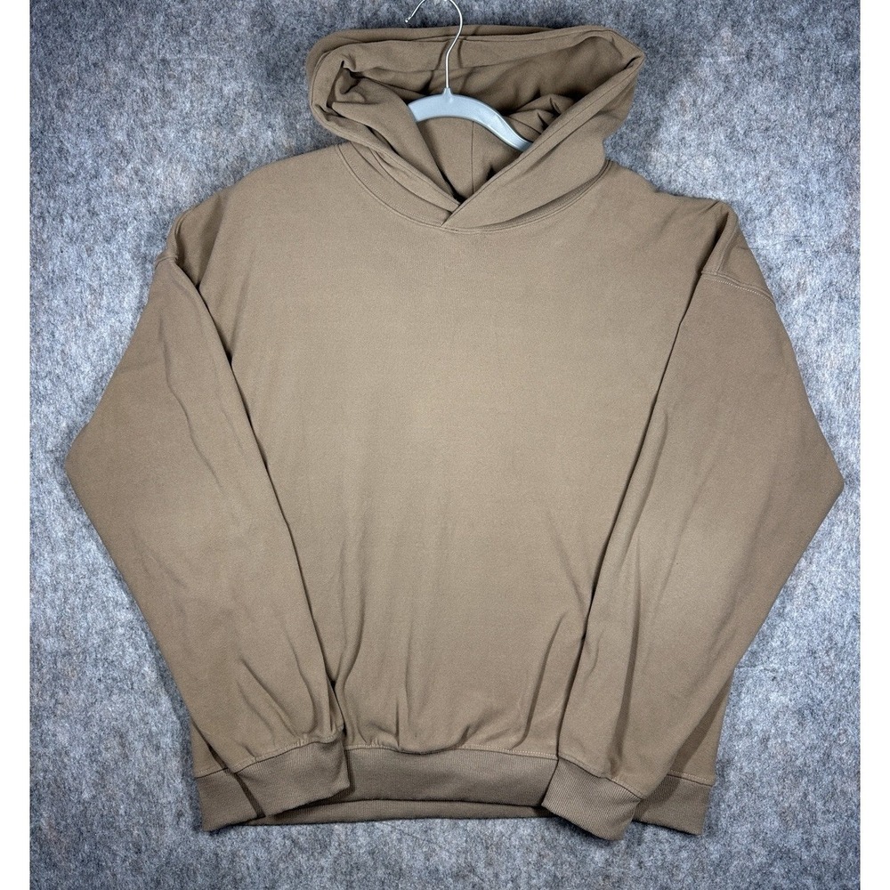Massive Luxury Hoodie XL Brown Pullover Sweatshirt Minimalist Streetwear